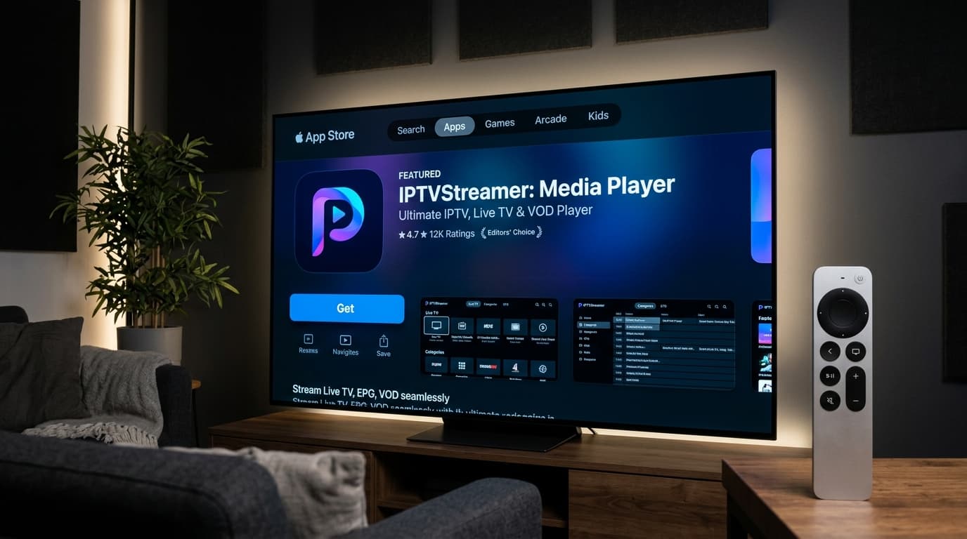 Install the Required Application illustration on Apple TV