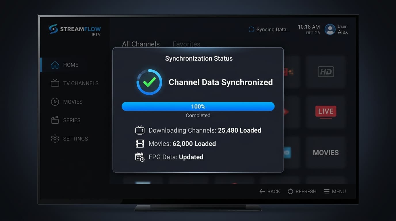 Complete Configuration illustration on Android TV / Google TV